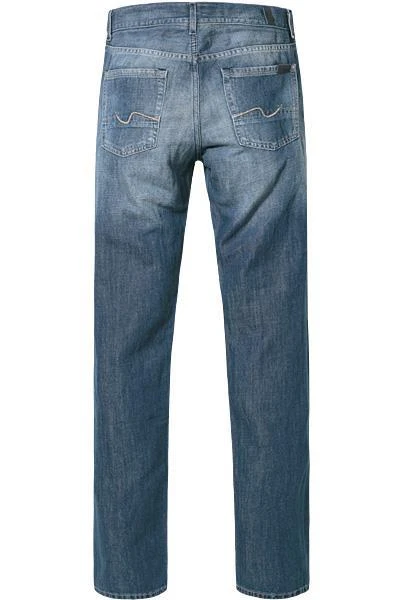 7 for all mankind Jeans Slimmy SMSK260MY Baumwolle-Leinen, Jeansblau 2 7 for all mankind Jeans Slimmy SMSK260MY Baumwolle-Leinen, Jeansblau – Bild 2