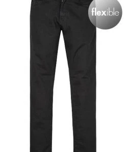 Pierre Cardin Jeans Lyon 03451/000/08880/88 Tapered Fit, Baumwoll-Stretch, Schwarz, Black
