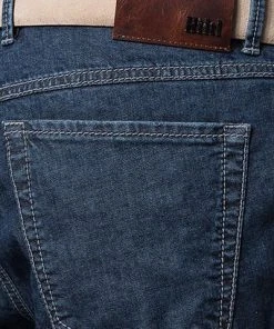 HILTL Jeans Seth 73725/41380/40 Tailored Fit, Baumwoll-Stretch, Denim, Blau -Jeansniedrigerpreis 258957 norm5