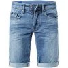 GAS Jeans-Shorts 370097/030879/WK22 Slim Fit, Baumwoll-Stretch 12oz, Blau, Denim blue