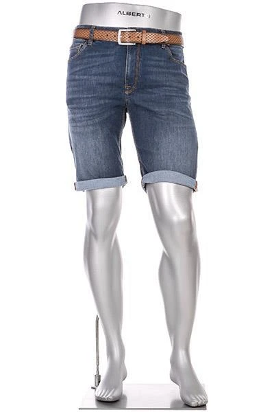 Alberto Bike-K Coolmax 80582560/890 Jeansbermudas Bike, Regular Slim Fit, Coolmax® 9oz, Mittelblau, Dunkelblau 1 Alberto Bike-K Coolmax 80582560/890 Jeansbermudas Bike, Regular Slim Fit, Coolmax® 9oz, Mittelblau, Dunkelblau