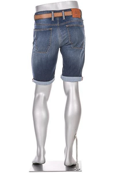 Alberto Bike-K Coolmax 80582560/890 Jeansbermudas Bike, Regular Slim Fit, Coolmax® 9oz, Mittelblau, Dunkelblau 3 Alberto Bike-K Coolmax 80582560/890 Jeansbermudas Bike, Regular Slim Fit, Coolmax® 9oz, Mittelblau, Dunkelblau – Bild 3