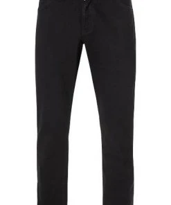 Wrangler Jeans Larston black Valley W18SHP19A Baumwoll-Stretch, Schwarz