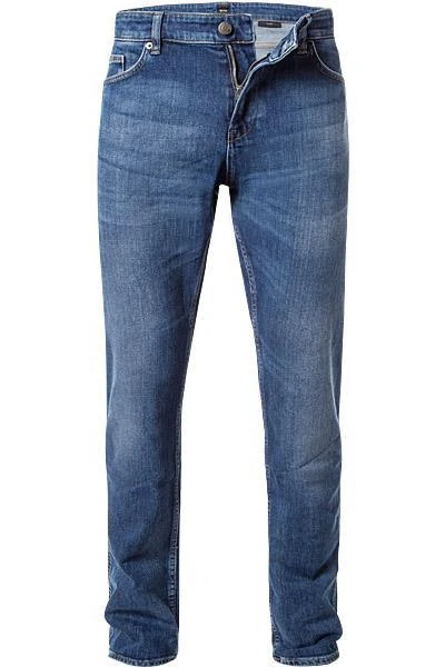 BOSS Jeans Delaware 50401701/417 Slim Fit, Baumwoll-Stretch, Mittelblau, Marine 1 BOSS Jeans Delaware 50401701/417 Slim Fit, Baumwoll-Stretch, Mittelblau, Marine