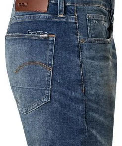 G-STAR Jeans 3 Slim 51001-A088/A888 3301, Slim Fit, Baumwoll-Stretch, Mittelblau, Blau -Jeansniedrigerpreis 329588 norm3