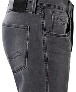 Replay Jeans Anbass M914Y .000.661 03G/010 Slim Fit, Baumwoll-Stretch, Dunkelgrau, Stahlgrau -Jeansniedrigerpreis 334113 norm3