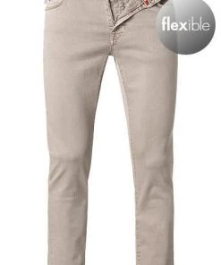 tramarossa 21UB52407/LEONARDO SLIM/G125/0253/M01 Jeans Leonardo, Slim Fit, Baumwoll-Stretch, Sand