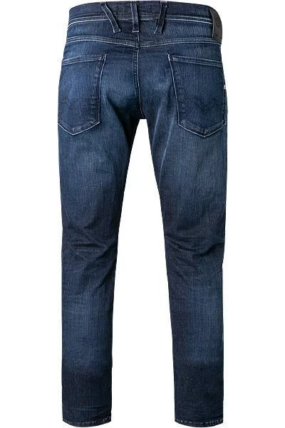Replay Jeans Anbass M914.000.661 E05/007 Slim Fit, Baumwoll-Stretch, Dunkelblau 2 Replay Jeans Anbass M914.000.661 E05/007 Slim Fit, Baumwoll-Stretch, Dunkelblau – Bild 2