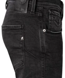 Replay Jeans Anbass M914.000.661 E01/098 Slim Fit, Baumwoll-Stretch11,5oz, Schwarz -Jeansniedrigerpreis 339957 norm3