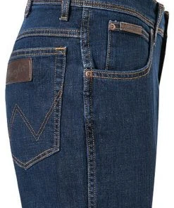 Wrangler Jeans Texas Slim W12S8311U Slim Fit, Baumwoll-Stretch, Dunkelblau -Jeansniedrigerpreis 341993 norm3