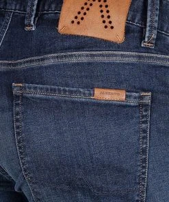 Alberto Regular Fit Pipe DS 64571978/890 Jeans Pipe, Baumwolle T400® 9oz, Dunkelblau -Jeansniedrigerpreis 345313 norm6