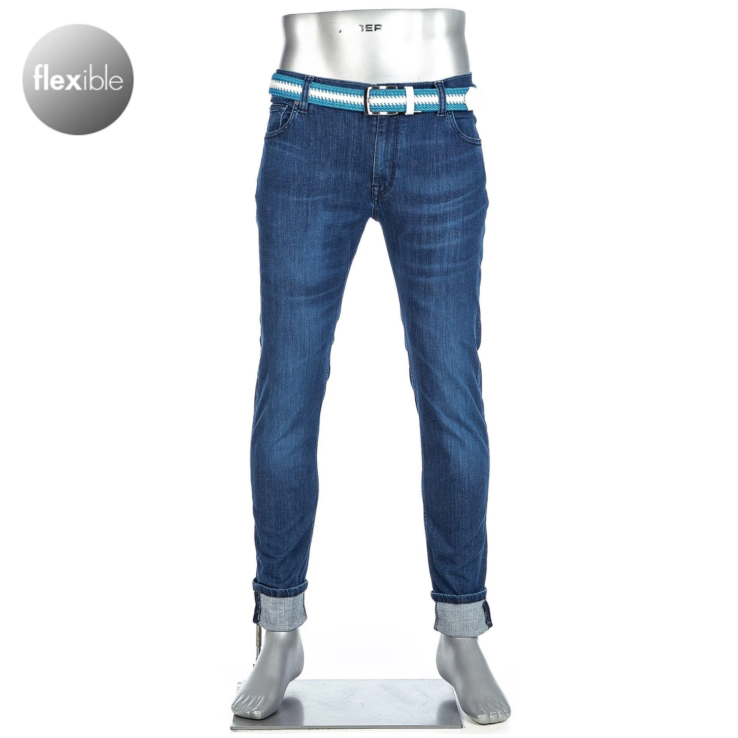 Alberto Bike Slim Fit Speed D Eco 67582980/880 Jeans Bike, Bio Baumwoll-Stretch 11oz, Blau 1 Alberto Bike Slim Fit Speed D Eco 67582980/880 Jeans Bike, Bio Baumwoll-Stretch 11oz, Blau