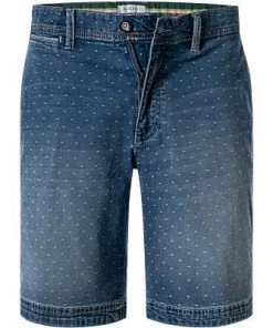 bugatti Shorts 4989D/56685/354 Jeansshorts, Baumwoll-Stretch, Jeansblau gemustert, Jeansblau