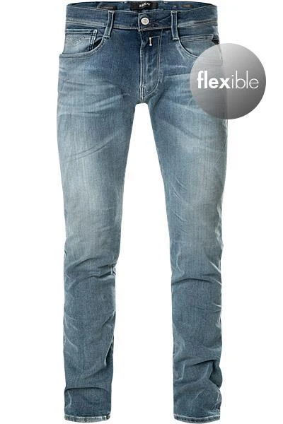 Replay Jeans Anbass M914Y.000.661 A05/009 Slim Fit, Baumwoll-Stretch 11oz, Jeansblau 2 Replay Jeans Anbass M914Y.000.661 A05/009 Slim Fit, Baumwoll-Stretch 11oz, Jeansblau – Bild 2