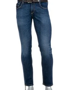 Alberto Tapered Fit Slipe Vintage 68371270/890 Jeans Slipe, Baumwoll-Stretch 13oz, Navy