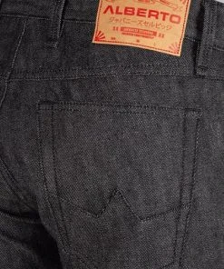 Alberto Tapered Fit Slipe Japan Denim 69471268/999 Jeans Slipe, Baumwoll-Stretch 11oz, Schwarz -Jeansniedrigerpreis 352647 norm6