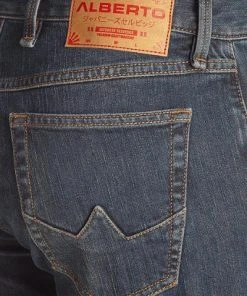 Alberto Tapered Fit Slipe Japan Denim 69491268/890 Jeans Slipe, Baumwolle 11,5oz, Navy -Jeansniedrigerpreis 354640 norm6