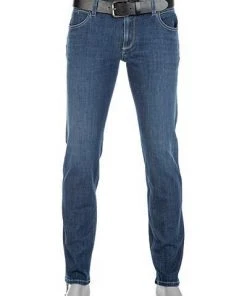Alberto Tapered Fit Robin PBJ DS 63471266/870 Jeans Robin, Baumwoll-Stretch 12oz, Dunkelblau