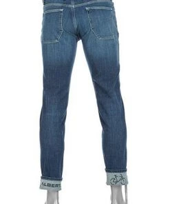 Alberto Bike Slim Fit Speed Stretch 67592565/880 Jeans Bike, Baumwoll-Stretch 12oz, Blau, Dunkelblau -Jeansniedrigerpreis 357523 norm3