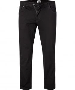 Wrangler Jeans Texas Slim black Valley W12SHP19A Slim Fit, Baumwoll-Stretch 13oz, Schwarz