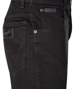 Wrangler Jeans Texas Slim black Valley W12SHP19A Slim Fit, Baumwoll-Stretch 13oz, Schwarz -Jeansniedrigerpreis 361092 norm3