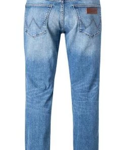 Wrangler Jeans Greensboro blue fever W15QQ8R Regular Straight, Baumwoll-Stretch 14,5oz, Blau -Jeansniedrigerpreis 361094 norm2