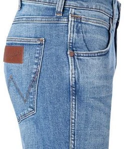 Wrangler Jeans Greensboro blue fever W15QQ8R Regular Straight, Baumwoll-Stretch 14,5oz, Blau -Jeansniedrigerpreis 361094 norm3
