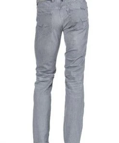 Alberto Regular Fit Pipe Denim 48071987/970 Jeans Pipe, Baumwoll-Stretch, Hellgrau -Jeansniedrigerpreis 361394 norm3