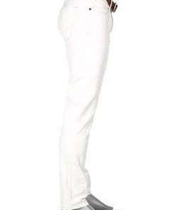 Alberto Tapered Fit Slipe White Denim 68371390/115 Jeans Slipe, Baumwoll-Stretch, Weiß -Jeansniedrigerpreis 361821 norm2