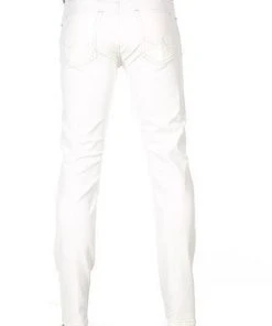 Alberto Tapered Fit Slipe White Denim 68371390/115 Jeans Slipe, Baumwoll-Stretch, Weiß -Jeansniedrigerpreis 361821 norm3