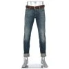Alberto Tapered Fit Slipe Japan Denim 69491368/848 Jeans Slipe, Baumwolle 11,5oz, Blau