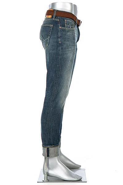 Alberto Tapered Fit Slipe Japan Denim 69491368/848 Jeans Slipe, Baumwolle 11,5oz, Blau 3 Alberto Tapered Fit Slipe Japan Denim 69491368/848 Jeans Slipe, Baumwolle 11,5oz, Blau – Bild 3