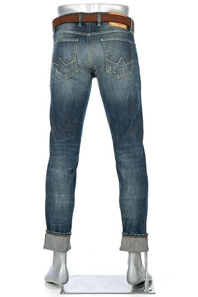 Alberto Tapered Fit Slipe Japan Denim 69491368/848 Jeans Slipe, Baumwolle 11,5oz, Blau 4 Alberto Tapered Fit Slipe Japan Denim 69491368/848 Jeans Slipe, Baumwolle 11,5oz, Blau – Bild 4