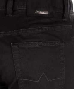 Alberto Regular Fit Pipe-PBJ DS 68671960/999 Jeans Pipe, Baumwoll-Stretch 9oz, Schwarz -Jeansniedrigerpreis 365849 norm6
