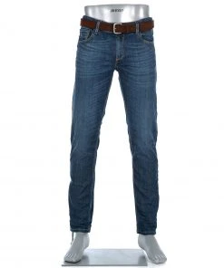 Alberto Tapered Fit Slipe Vintage 68371370/890 Jeans Slipe, Baumwoll-Stretch 9,5oz, Dunkelblau