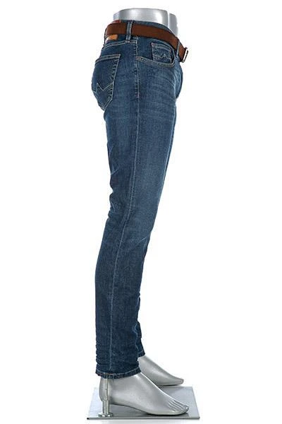 Alberto Tapered Fit Slipe Vintage 68371370/890 Jeans Slipe, Baumwoll-Stretch 9,5oz, Dunkelblau 3 Alberto Tapered Fit Slipe Vintage 68371370/890 Jeans Slipe, Baumwoll-Stretch 9,5oz, Dunkelblau – Bild 3