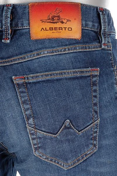 Alberto Tapered Fit Slipe Vintage 68371370/890 Jeans Slipe, Baumwoll-Stretch 9,5oz, Dunkelblau 7 Alberto Tapered Fit Slipe Vintage 68371370/890 Jeans Slipe, Baumwoll-Stretch 9,5oz, Dunkelblau – Bild 7