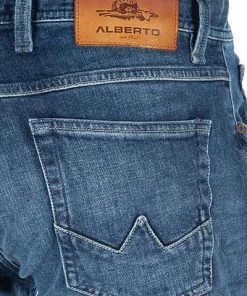 Alberto Tapered Fit Slipe Organic 68371381/885 Jeans Slipe, Bio-Baumwoll-Stretch 11,5oz, Dunkelblau 13 Alberto Tapered Fit Slipe Organic 68371381/885 Jeans Slipe, Bio-Baumwoll-Stretch 11,5oz, Dunkelblau -Jeansniedrigerpreis 365928 norm6