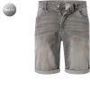 camel active Bermudas 498225/5U74/05 Jeansshorts Madison, Slim Fit, Baumwoll-Stretch, Hellgrau, Grau