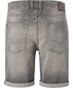 camel active Bermudas 498225/5U74/05 Jeansshorts Madison, Slim Fit, Baumwoll-Stretch, Hellgrau, Grau -Jeansniedrigerpreis 366932 norm2