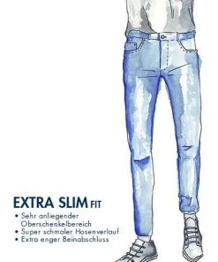 HUGO Jeans 50435540/010 Extra Slim Fit, Baumwoll-Stretch, Anthrazit -Jeansniedrigerpreis 367608 norm4