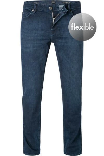 BOSS Jeans Delaware 50438767/415 Slim Fit, Baumwolle T400®, Dunkelblau, Marine 2 BOSS Jeans Delaware 50438767/415 Slim Fit, Baumwolle T400®, Dunkelblau, Marine – Bild 2