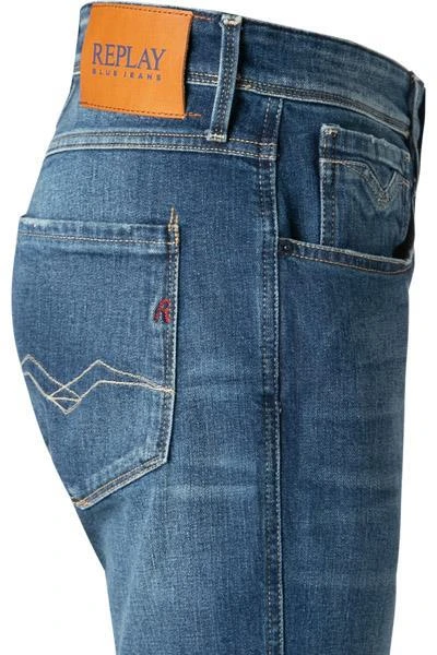 Replay Jeans Anbass M914Y.000.573 810/009 Bio Baumwoll-Stretch 10,5oz, Blau, Indigo 4 Replay Jeans Anbass M914Y.000.573 810/009 Bio Baumwoll-Stretch 10,5oz, Blau, Indigo – Bild 4