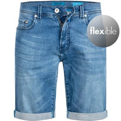 Pierre Cardin Shorts 03452/000/08860/06 Jeansshorts, Baumwolle T400®, Mittelblau, Hellblau 2 Pierre Cardin Shorts 03452/000/08860/06 Jeansshorts, Baumwolle T400®, Mittelblau, Hellblau – Bild 2