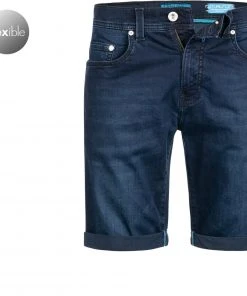 Pierre Cardin Shorts 03452/000/08885/42 Jeansshorts, Baumwolle T400®, Dunkelblau, Indigo