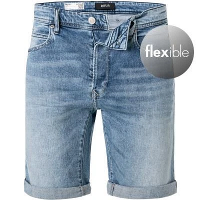 Replay Shorts RBJ MA981Y.000.573 812/010 Jeansshorts, Bio-Baumwoll-Stretch 10,5oz, Blau 2 Replay Shorts RBJ MA981Y.000.573 812/010 Jeansshorts, Bio-Baumwoll-Stretch 10,5oz, Blau – Bild 2