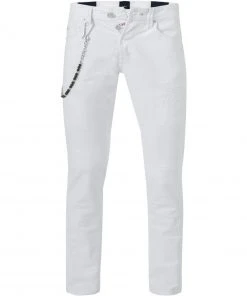 tramarossa 21UB51980/19-80/B036/0001/WHITEDESTROYE Jeans, Slim Fit, Baumwoll-Stretch, White destroyed