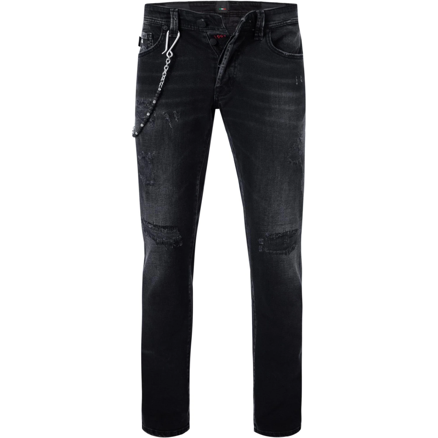 tramarossa 21UB51980/19-80/D394/BLACKDESTROYED Jeans, Slim Fit, Baumwoll-Stretch, Black destroyed 1 tramarossa 21UB51980/19-80/D394/BLACKDESTROYED Jeans, Slim Fit, Baumwoll-Stretch, Black destroyed