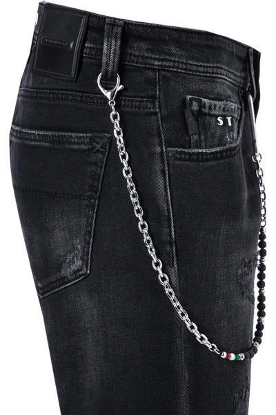 tramarossa 21UB51980/19-80/D394/BLACKDESTROYED Jeans, Slim Fit, Baumwoll-Stretch, Black destroyed 4 tramarossa 21UB51980/19-80/D394/BLACKDESTROYED Jeans, Slim Fit, Baumwoll-Stretch, Black destroyed – Bild 4