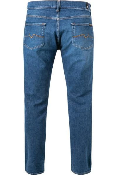 7 for all mankind Jeans Slimmy mid blue JSMXB740TF Slim Fit, Baumwolle T400® 12oz, Blau 3 7 for all mankind Jeans Slimmy mid blue JSMXB740TF Slim Fit, Baumwolle T400® 12oz, Blau – Bild 3